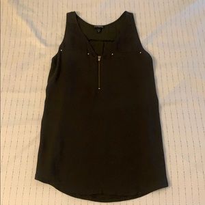 Olive Green Express Sleeveless Blouse